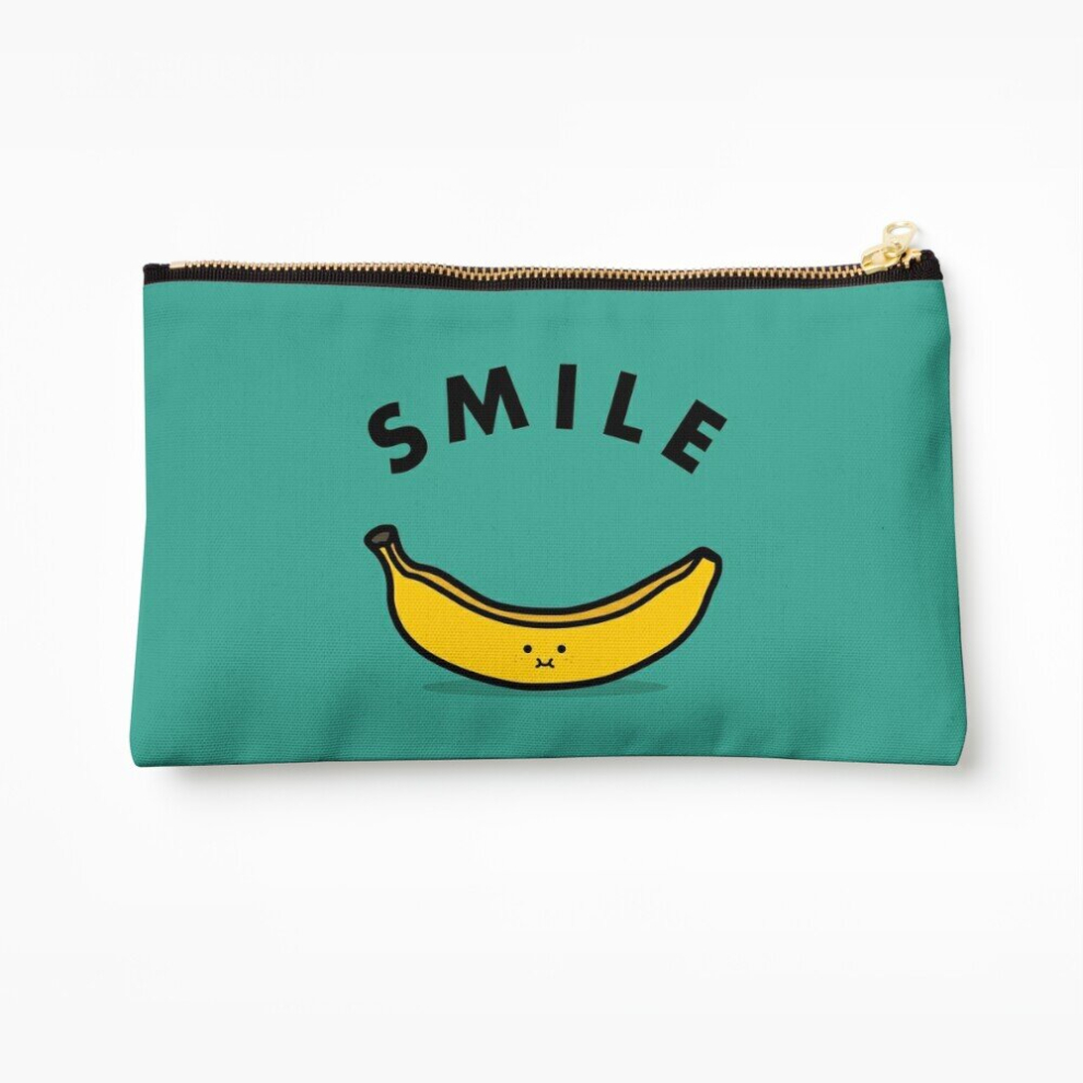 Whibos Makeup Bag Banana Cosmetic Organizer Tyvek Paper Bags Zipper Pouch