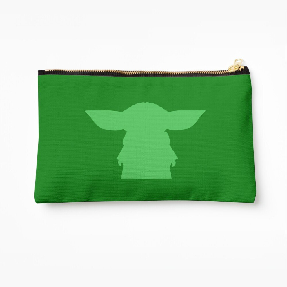 Whibos Green Makeup Bag Alien Silhouette - Cosmetic Organizer Tyvek Paper Bags Zipper Pouch