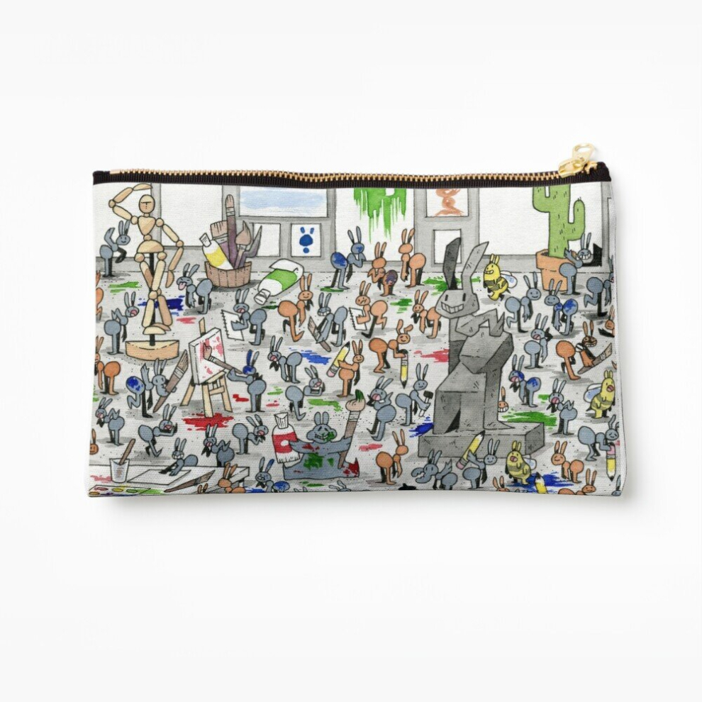 Whibos Makeup Bag Ant Art Studio Cosmetic Organizer Tyvek Paper Bags Zipper Pouch