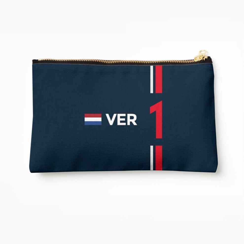 Whibos Makeup Bag F1 2022 - #1 Verstappen Cosmetic Organizer Tyvek Paper Bags Zipper Pouch
