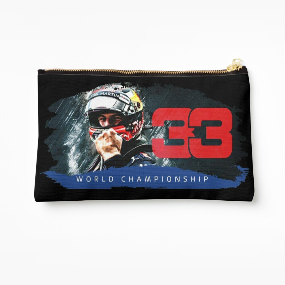 Whibos Makeup Bag Max Verstappen F1 Champion Cosmetic Organizer Tyvek Paper Bags Zipper Pouch