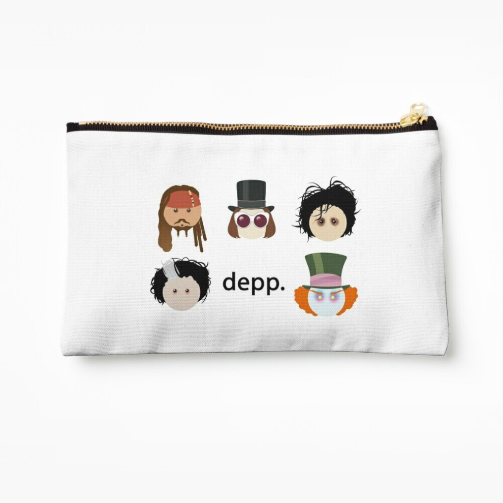 Whibos Makeup Bag Depp. (Johnny Depp Characters) Cosmetic Organizer Tyvek Paper Bags Zipper Pouch