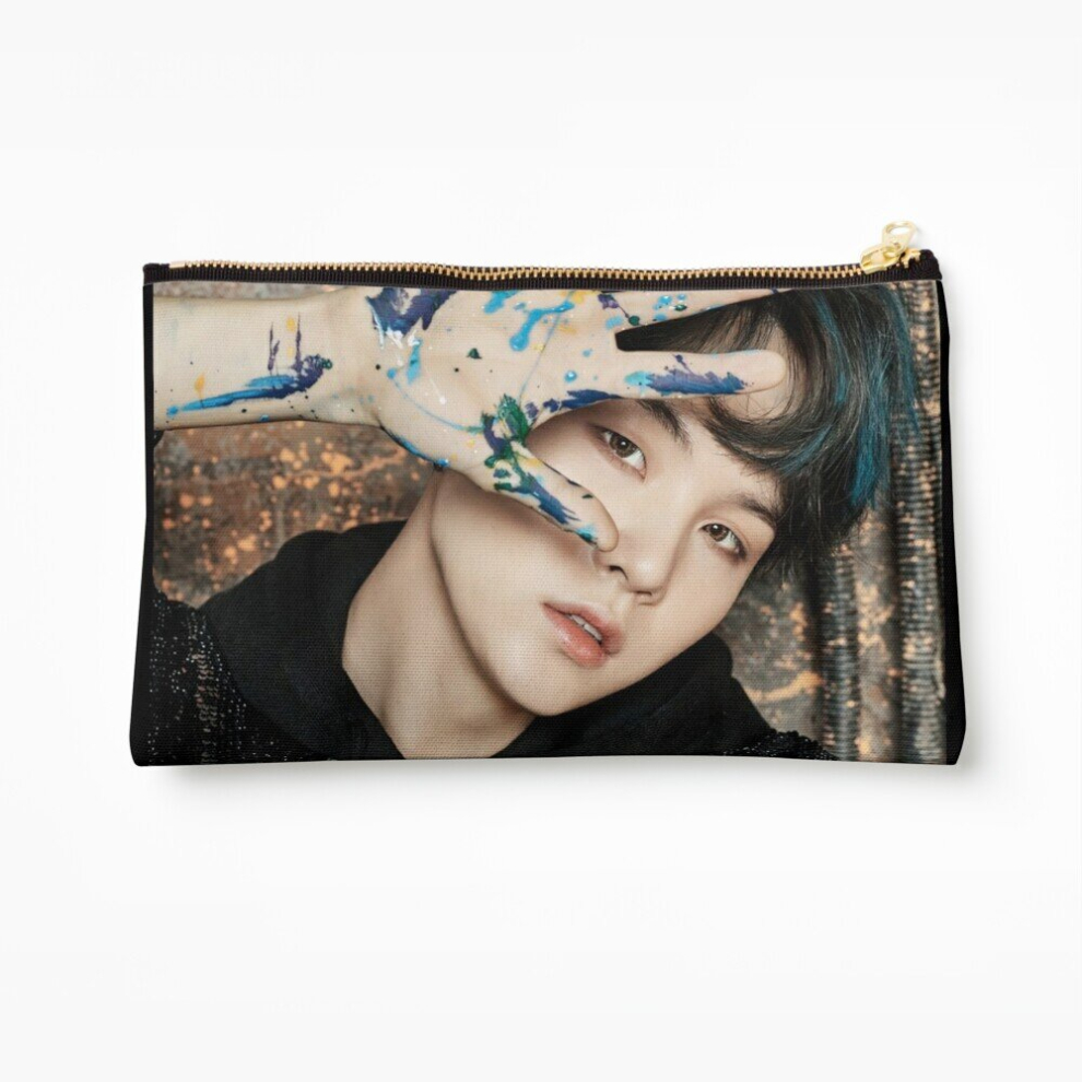 Whibos Makeup Bag Suga - Bangtan Boys Cosmetic Organizer Tyvek Paper Bags Zipper Pouch