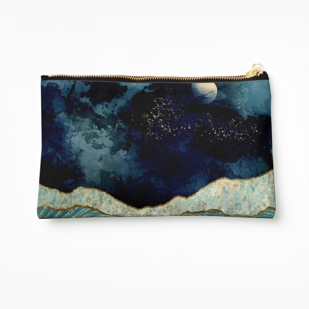Whibos Indigo Makeup Bag Sky Cosmetic Organizer Tyvek Paper Bags Zipper Pouch