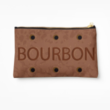 Makeup Bag Bourbon Biscuit Cosmetic Organizer Tyvek Paper Bags Zipper Pouch