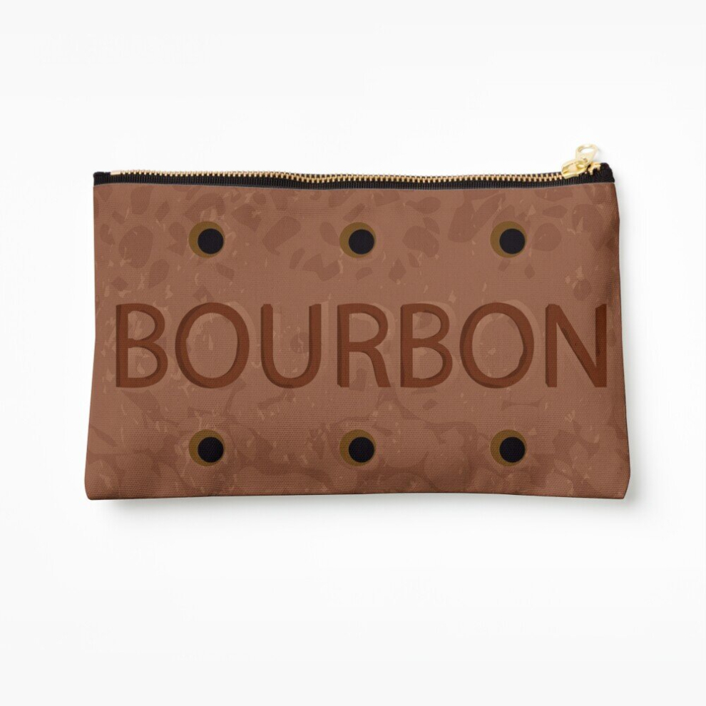 Makeup Bag Bourbon Biscuit Cosmetic Organizer Tyvek Paper Bags Zipper Pouch