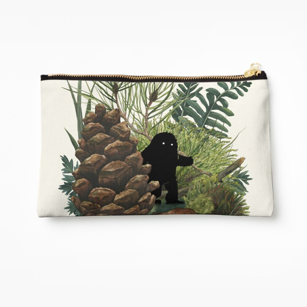 Whibos Makeup Bag Tiny Sasquatch Cosmetic Organizer Tyvek Paper Bags Zipper Pouch