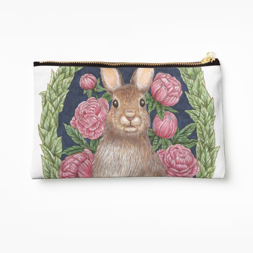 Whibos Makeup Bag Mr. Bun Bun Cosmetic Organizer Tyvek Paper Bags Zipper Pouch