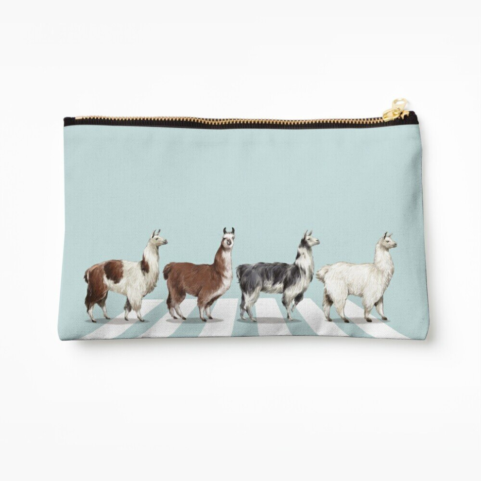 Whibos Makeup Bag Llama The Abbey Road #1 Cosmetic Organizer Tyvek Paper Bags Zipper Pouch