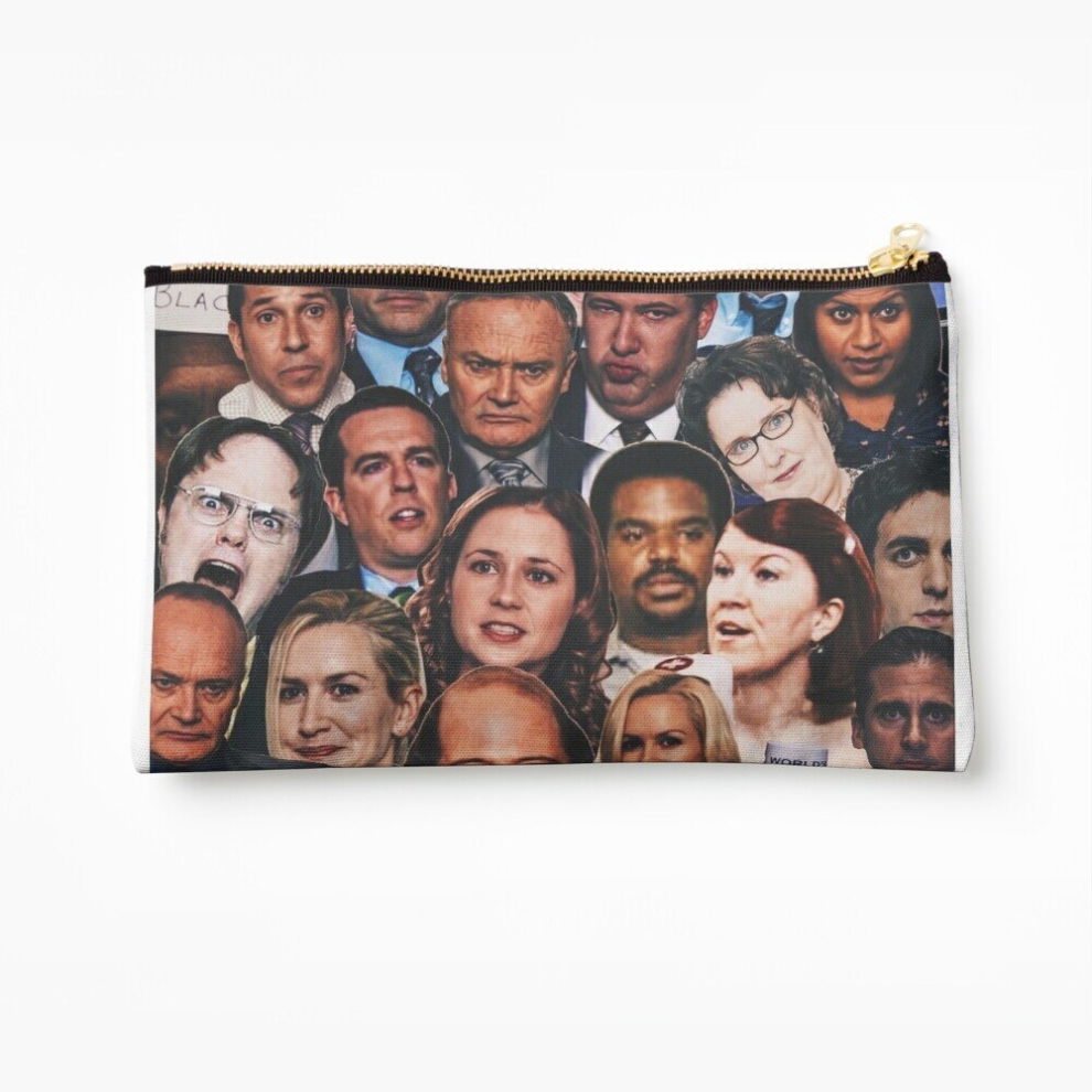 Whibos Makeup Bag The Office Collage Cosmetic Organizer Tyvek Paper Bags Zipper Pouch