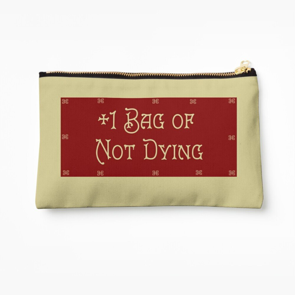 Whibos Makeup Bag First Aid For Gamers: +1 Bag Of Not Dying Cosmetic Organizer Tyvek Paper Bags Zipper Pouch