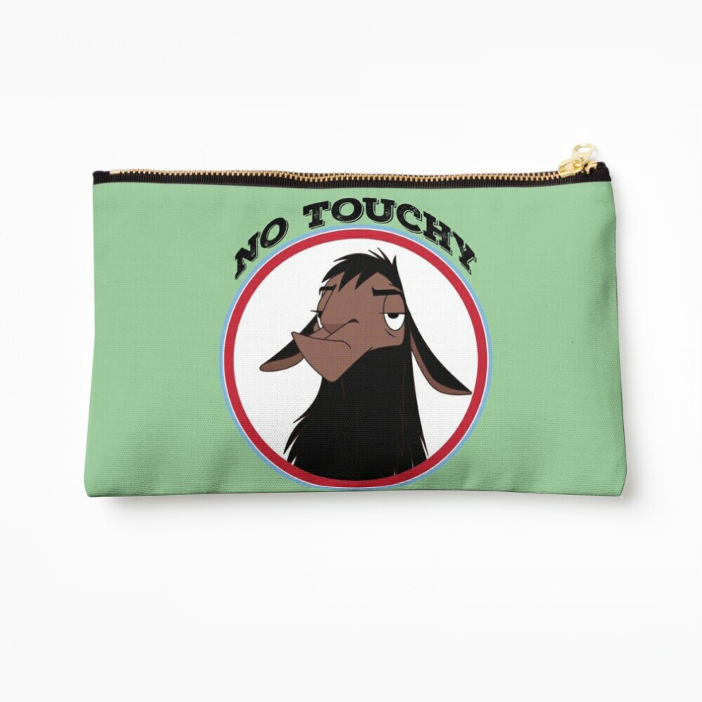 Whibos Makeup Bag Kuzco No Touchy Sad Llama Emperor's New Groove Emperor David Spade Back Off Cosmetic Organizer Tyvek Paper Bags Zipper Pouch