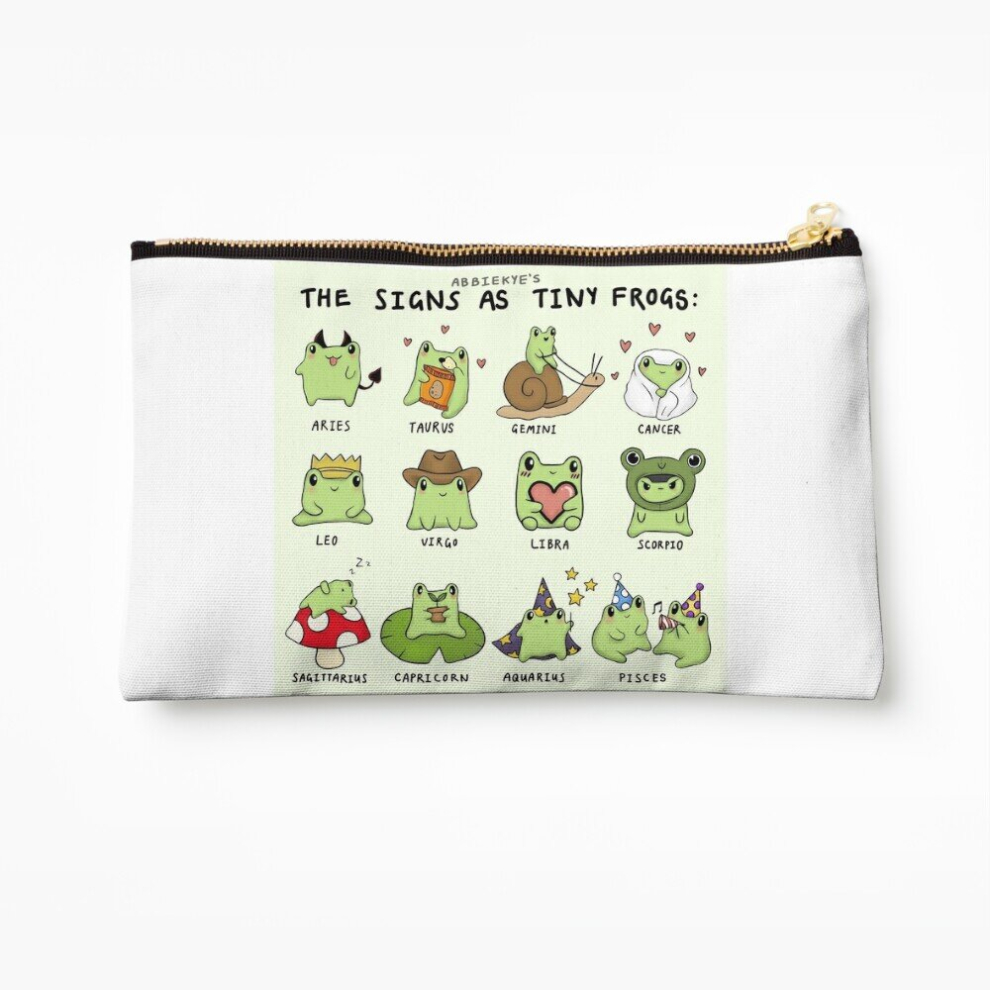 Whibos Makeup Bag The Signs As Tiny Frogs Cosmetic Organizer Tyvek Paper Bags Zipper Pouch