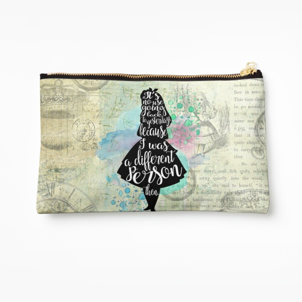 Whibos Makeup Bag Alice - I Was A Different Person Then Cosmetic Organizer Tyvek Paper Bags Zipper Pouch