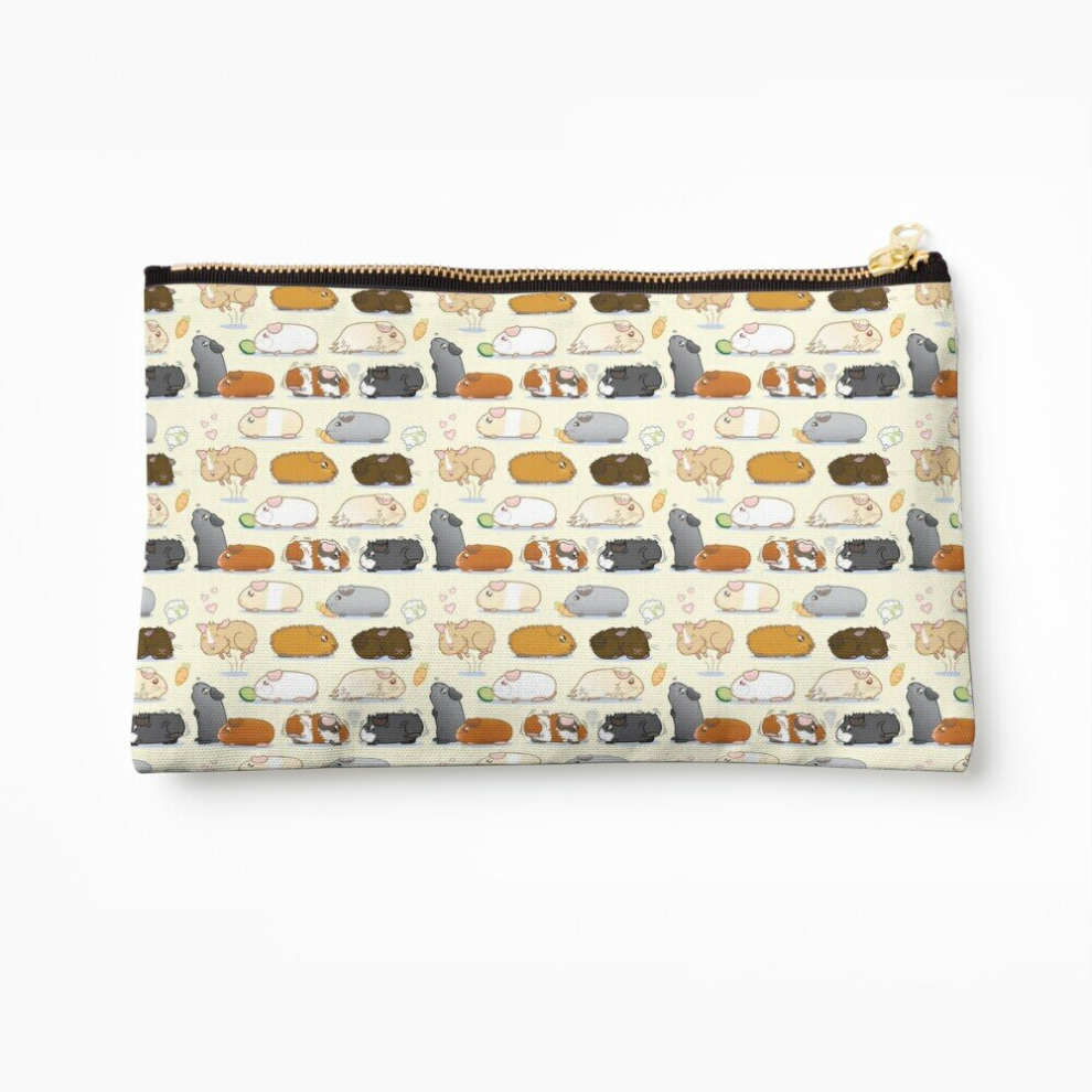 Whibos Makeup Bag Guinea Pig Parade Cosmetic Organizer Tyvek Paper Bags Zipper Pouch