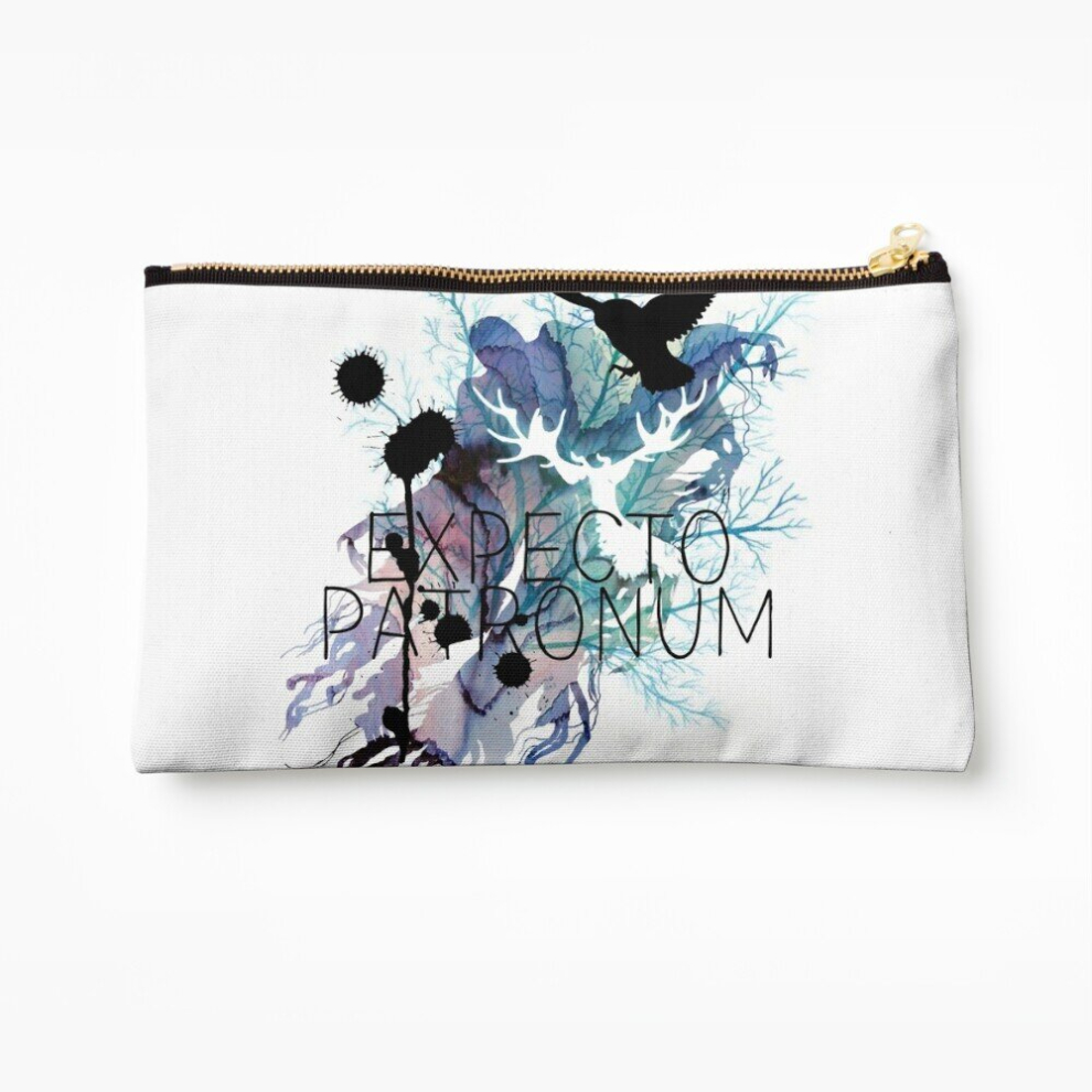Whibos Makeup Bag Expecto Patronum Hedwig Watercolour Cosmetic Organizer Tyvek Paper Bags Zipper Pouch