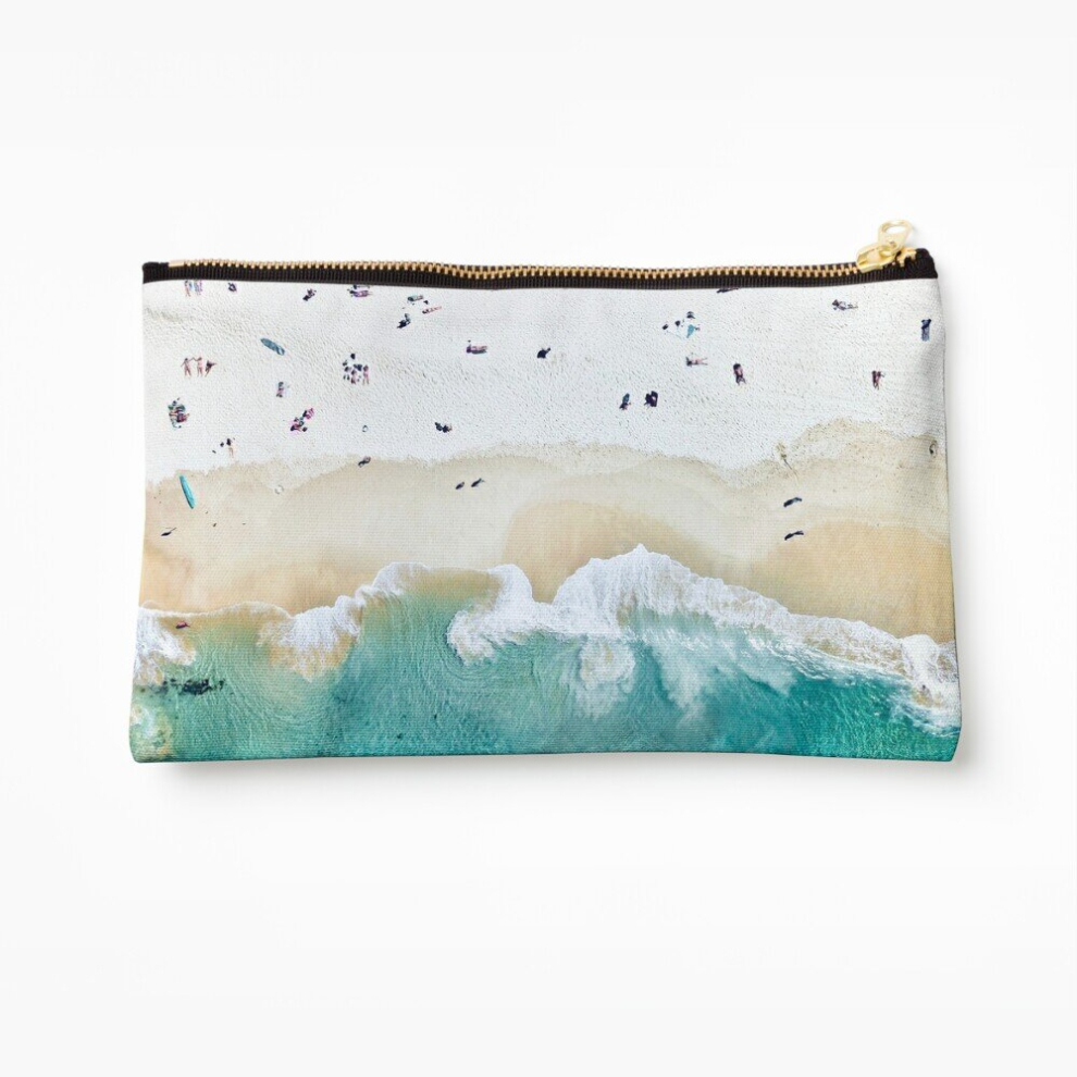Whibos Makeup Bag Summer Vibes Cosmetic Organizer Tyvek Paper Bags Zipper Pouch