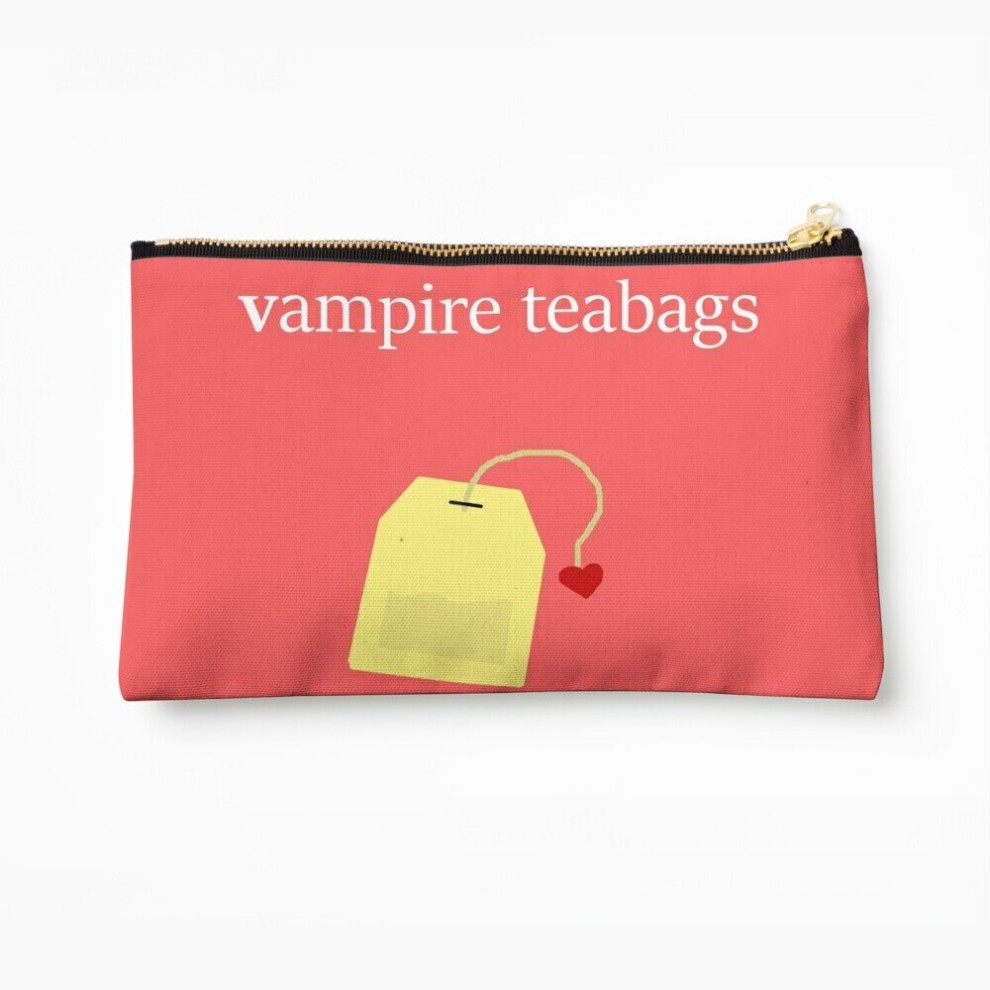 Whibos Makeup Bag Vampire Teabags (Black2) Cosmetic Organizer Tyvek Paper Bags Zipper Pouch