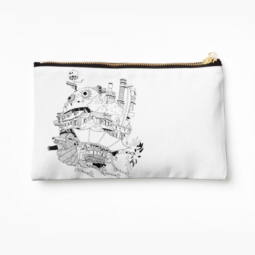 Whibos Makeup Bag Howl's Moving Castle Cosmetic Organizer Tyvek Paper Bags Zipper Pouch