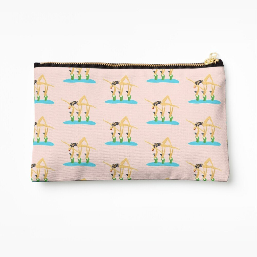 Whibos Makeup Bag I Love Synchro! - Synchro Swimmer Cosmetic Organizer Tyvek Paper Bags Zipper Pouch