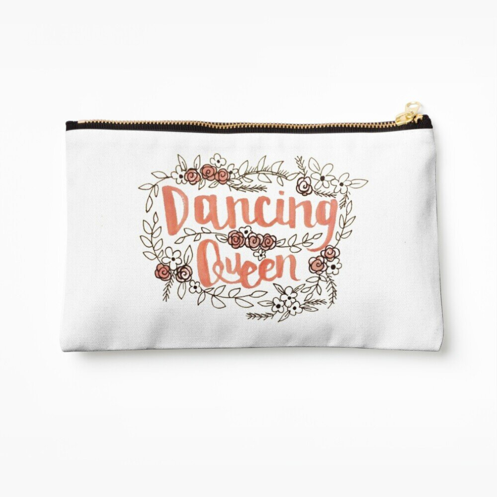 Whibos Makeup Bag Dancing Queen Cosmetic Organizer Tyvek Paper Bags Zipper Pouch