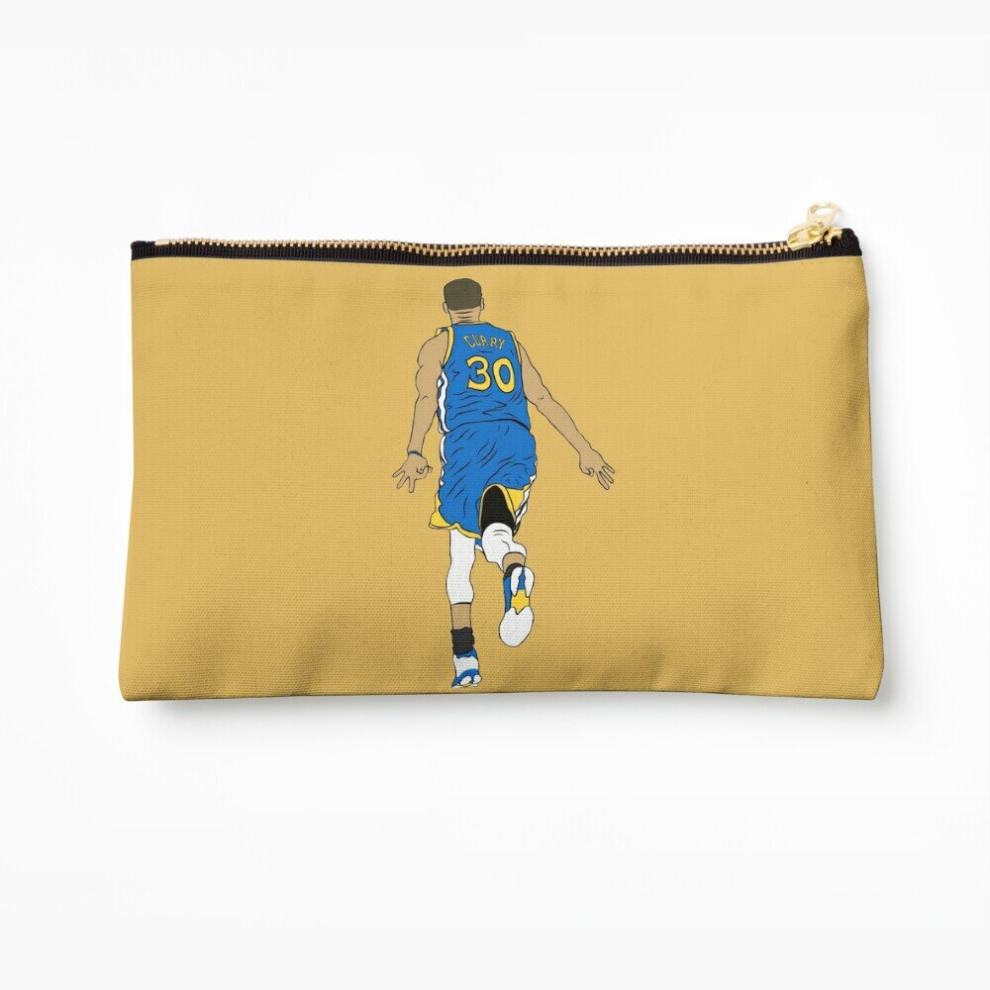 Whibos Makeup Bag Stephen Curry Celebration Cosmetic Organizer Tyvek Paper Bags Zipper Pouch