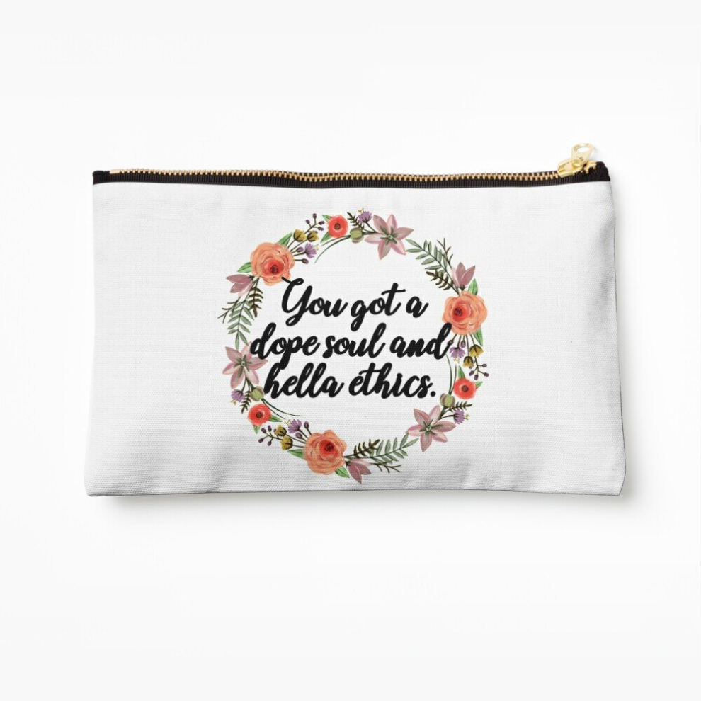Whibos Makeup Bag You Got A Dope Soul And Hella Ethics Cosmetic Organizer Tyvek Paper Bags Zipper Pouch