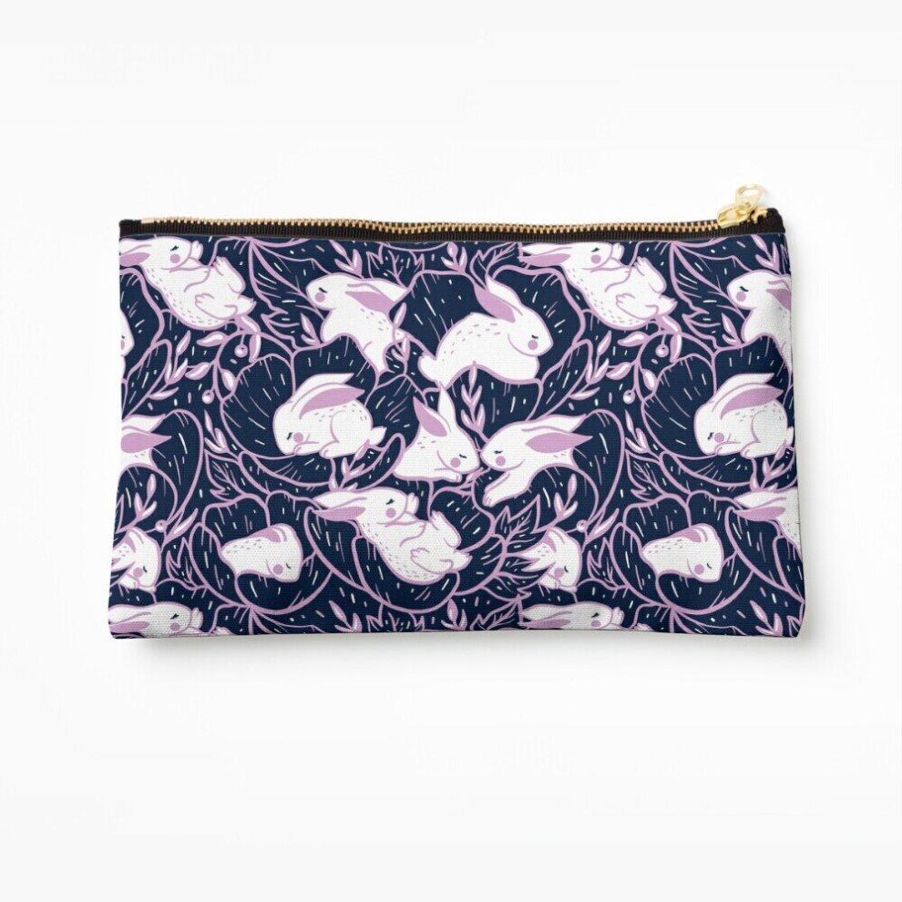 Whibos Makeup Bag Where The Bunnies Sleep Cosmetic Organizer Tyvek Paper Bags Zipper Pouch