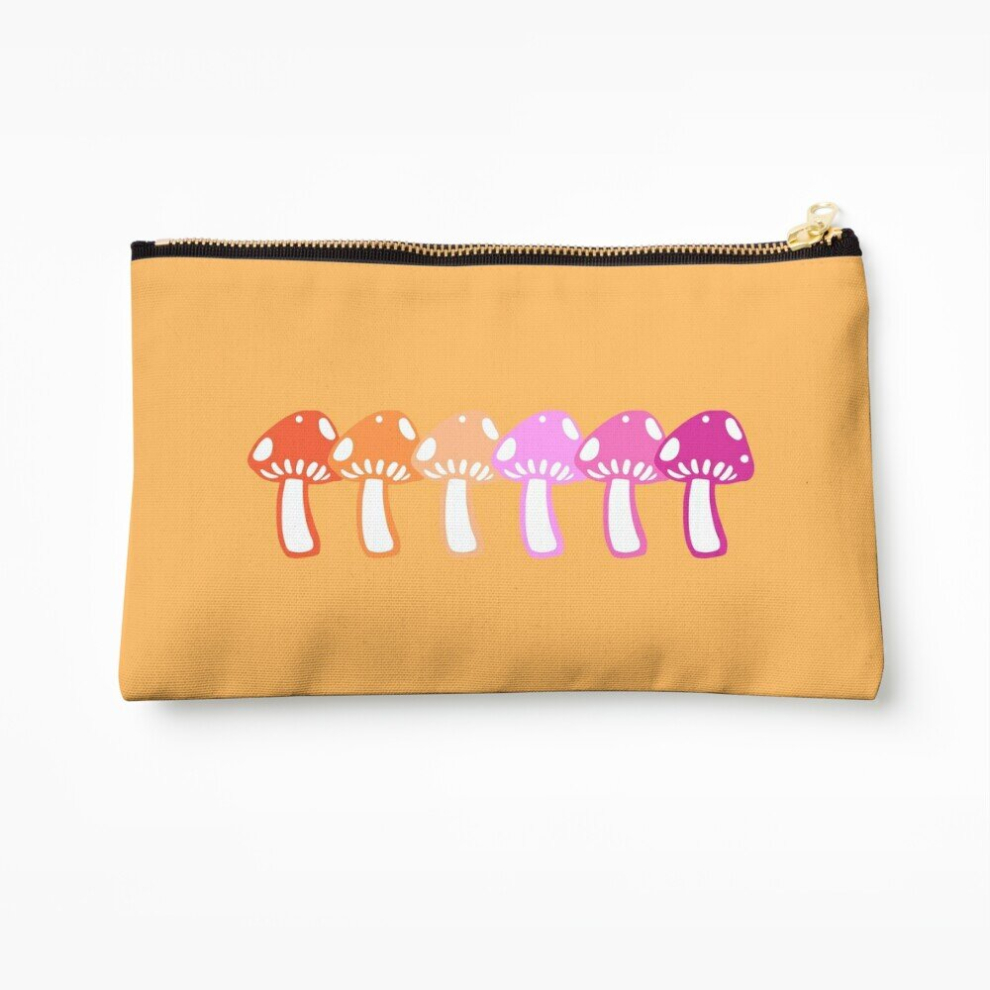 Whibos Red Makeup Bag Shrooms For Girls Who Listen To Girl In Cosmetic Organizer Tyvek Paper Bags Zipper Pouch
