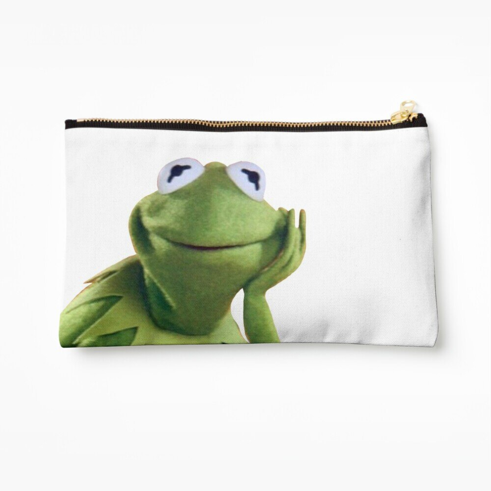 Whibos Makeup Bag Kermit Cosmetic Organizer Tyvek Paper Bags Zipper Pouch