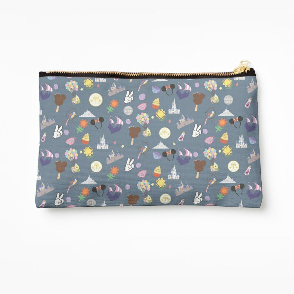 Whibos Makeup Bag Meet Me At My Happy Place Cosmetic Organizer Tyvek Paper Bags Zipper Pouch