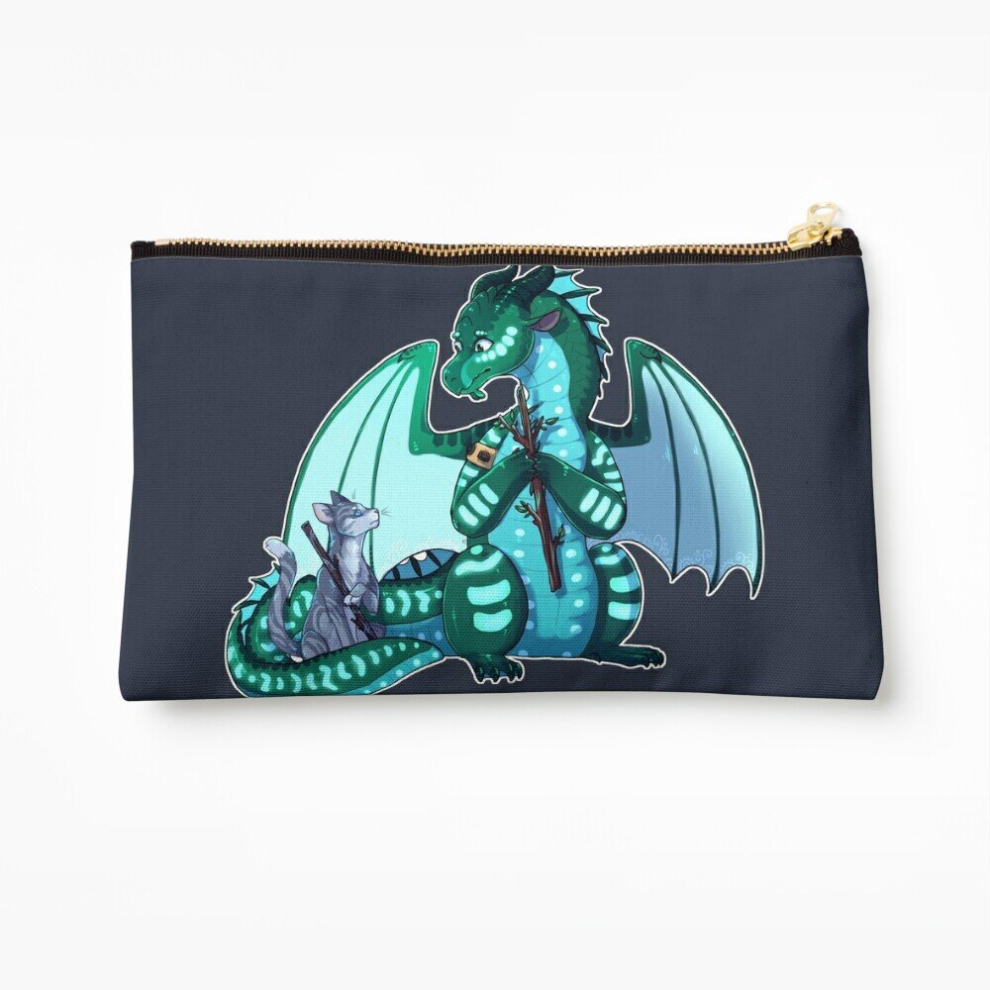 Whibos Makeup Bag Wings Of Fire Warriors - Turtle And Jayfeather - Stick Bois Cosmetic Organizer Tyvek Paper Bags Zipper Pouch