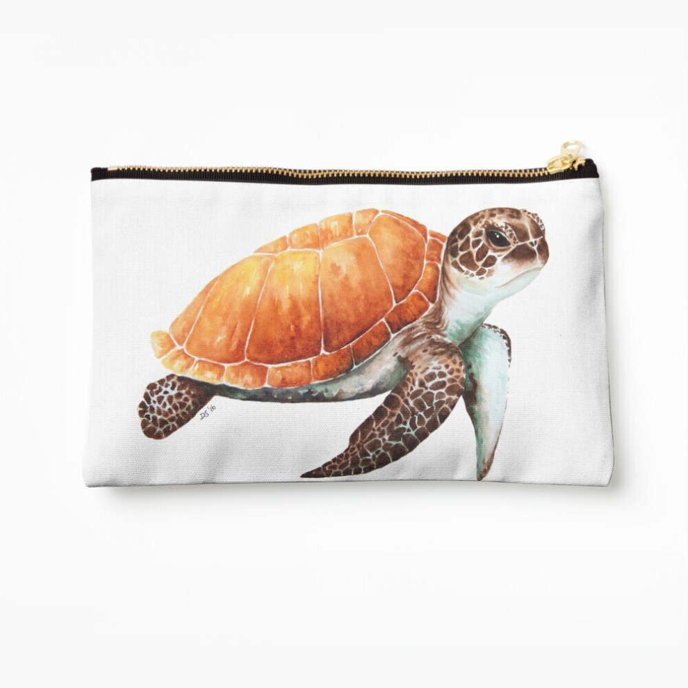 Whibos Makeup Bag Sea Turtle Cosmetic Organizer Tyvek Paper Bags Zipper Pouch