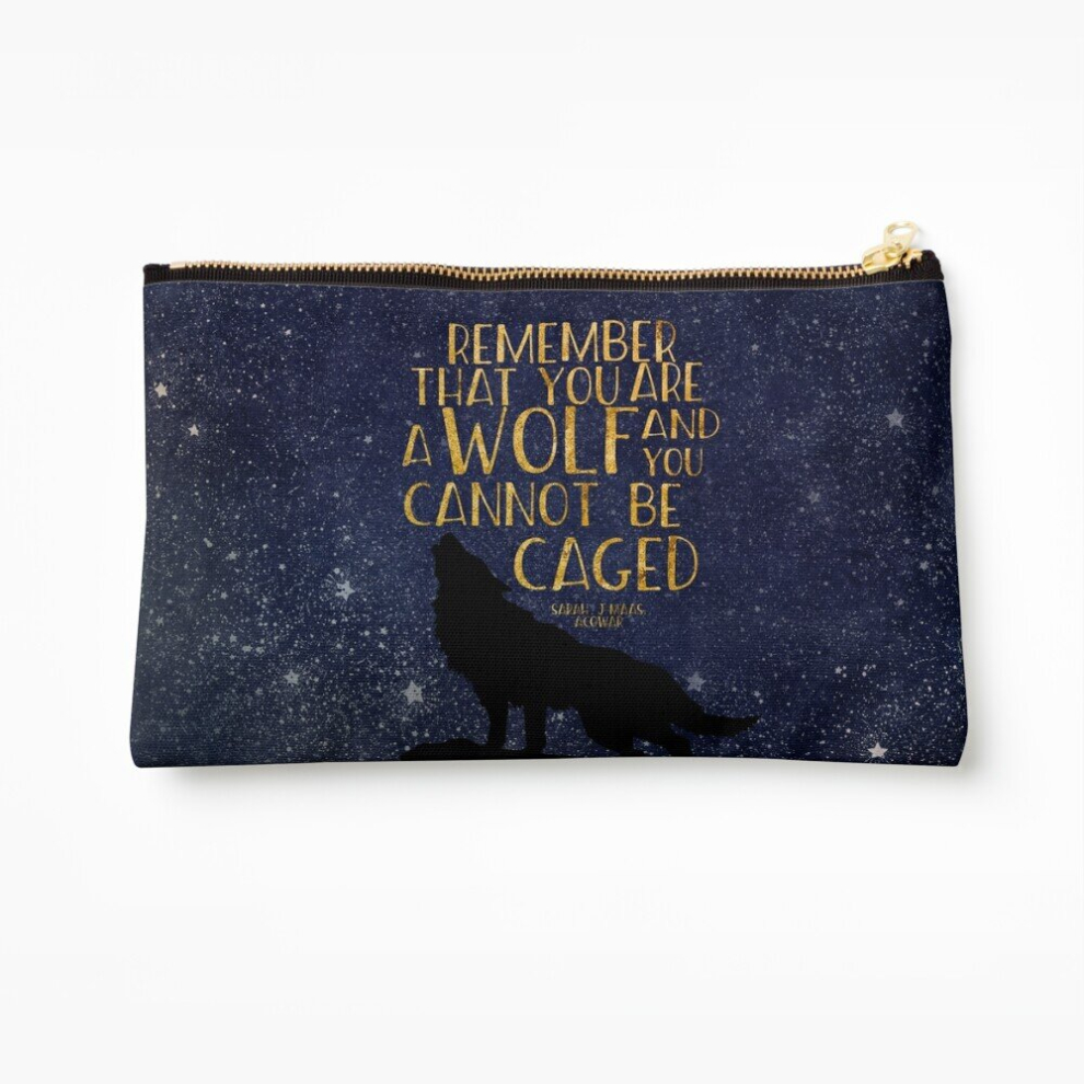 Whibos Makeup Bag Remember That You Are A Wolf And You Cannot Be Caged Cosmetic Organizer Tyvek Paper Bags Zipper Pouch