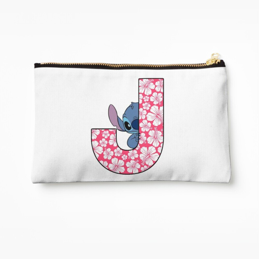 Whibos Makeup Bag Lilo Stitch Letter J Cosmetic Organizer Tyvek Paper Bags Zipper Pouch