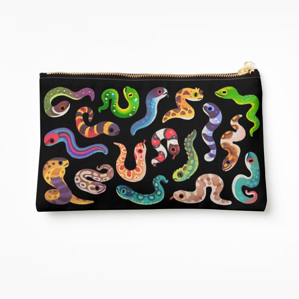 Whibos Makeup Bag Serpent Day Cosmetic Organizer Tyvek Paper Bags Zipper Pouch