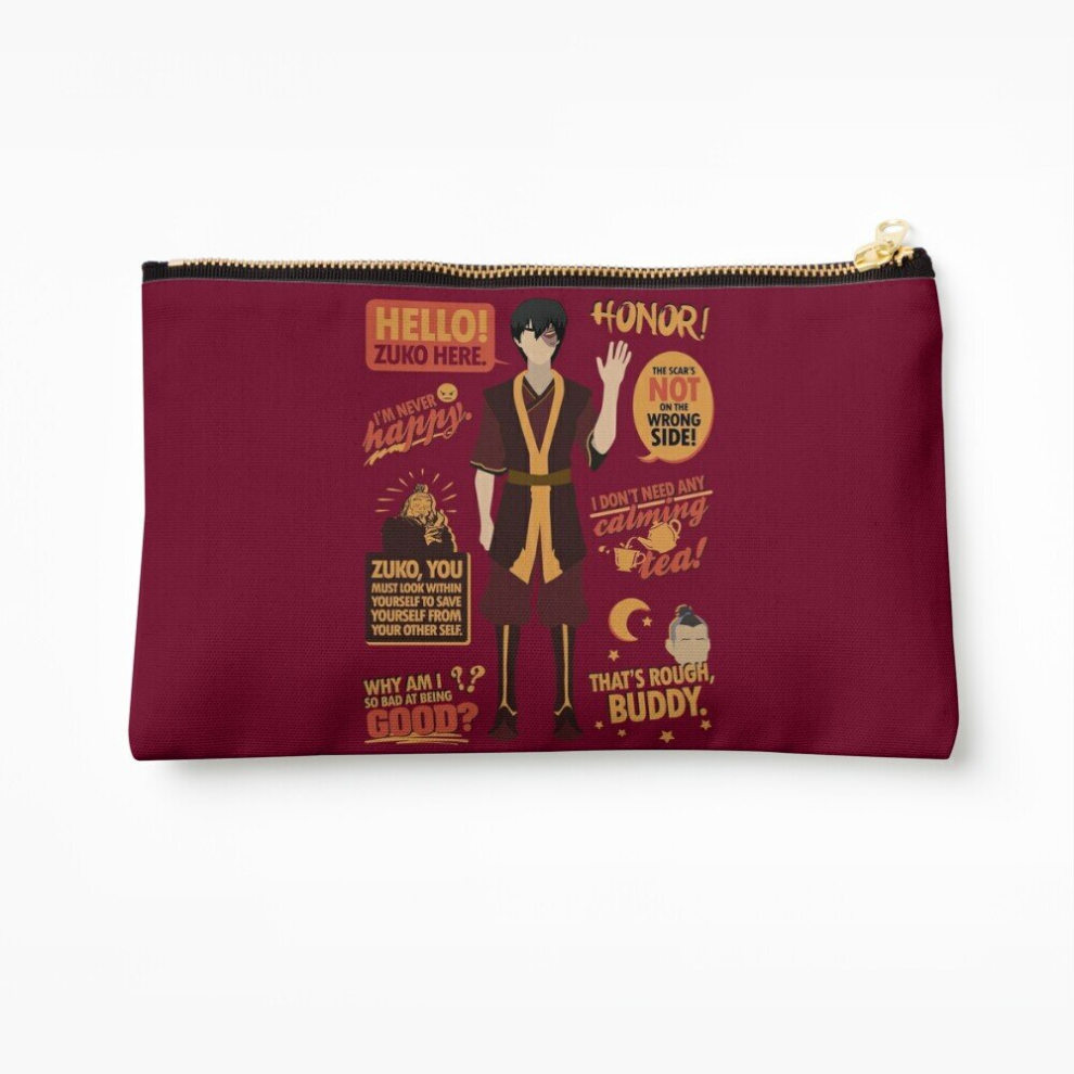 Whibos Makeup Bag Hello, Zuko Here! Cosmetic Organizer Tyvek Paper Bags Zipper Pouch