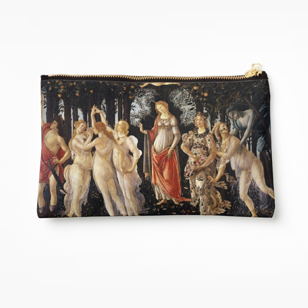 Whibos Makeup Bag Sandro Botticelli - Primivera - Spring Cosmetic Organizer Tyvek Paper Bags Zipper Pouch