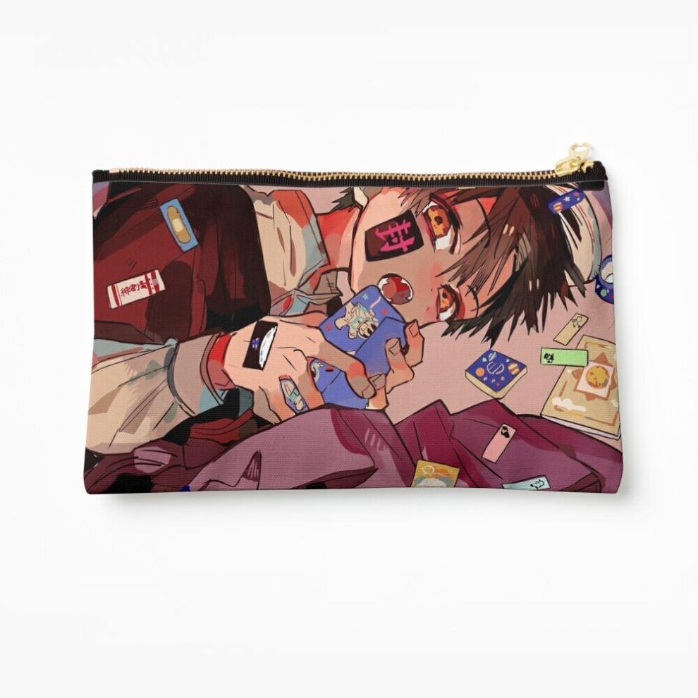 Whibos Makeup Bag Jibaku Shounen Hanako-Kun Toilet Bound Hanako-Kun Cosmetic Organizer Tyvek Paper Bags Zipper Pouch