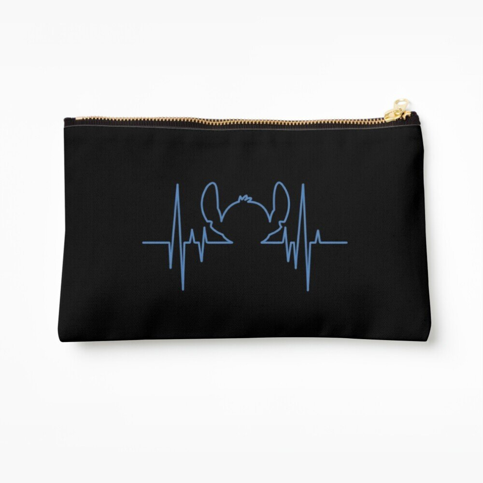 Whibos Makeup Bag Stitch Heartbeat Cosmetic Organizer Tyvek Paper Bags Zipper Pouch