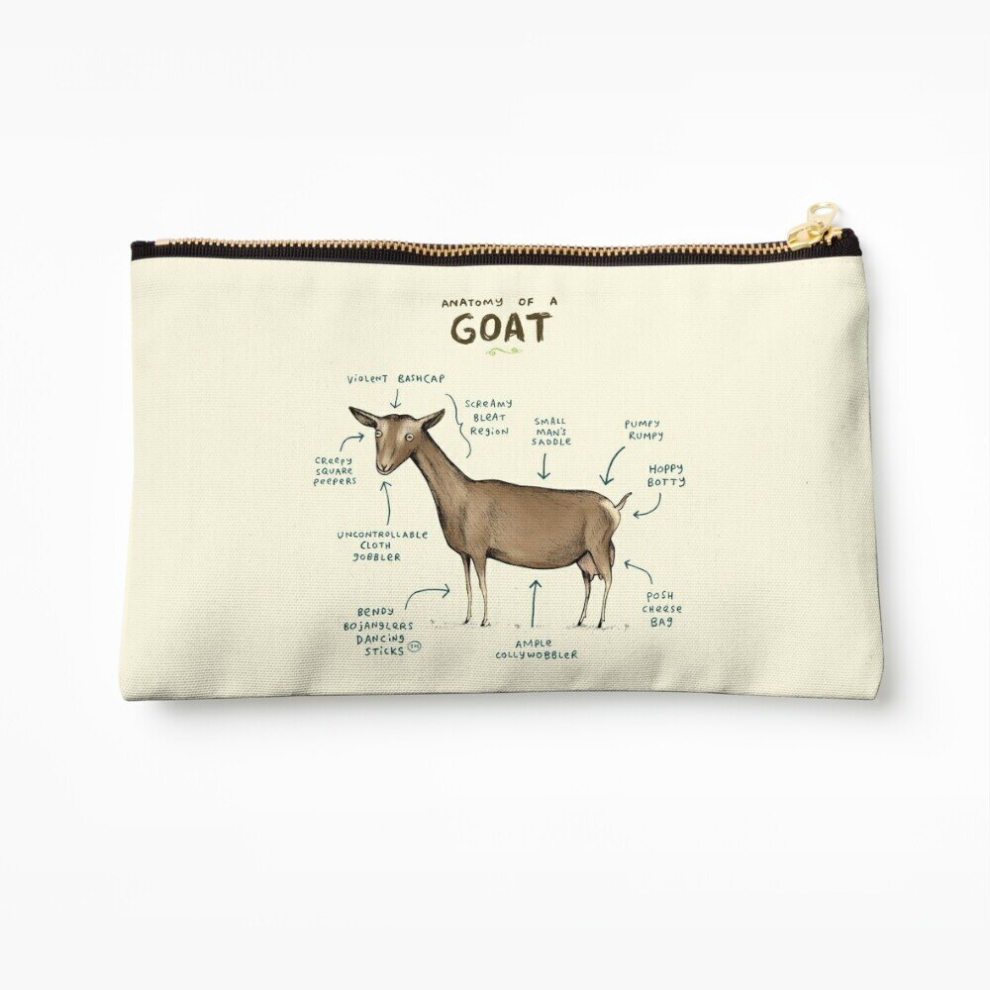 Whibos Makeup Bag Anatomy Of A Goat Cosmetic Organizer Tyvek Paper Bags Zipper Pouch