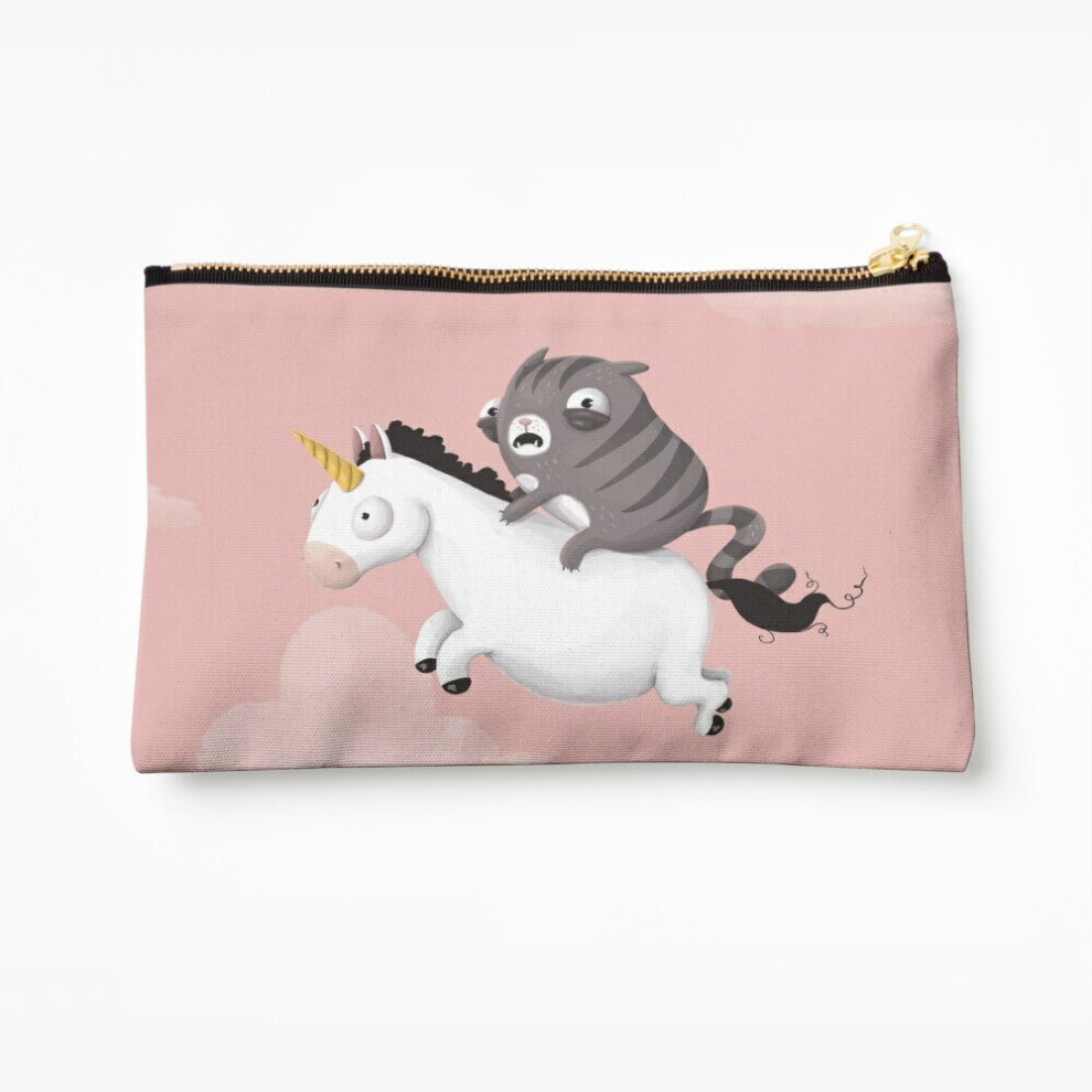 Whibos Makeup Bag Cat And Unicorn Cosmetic Organizer Tyvek Paper Bags Zipper Pouch