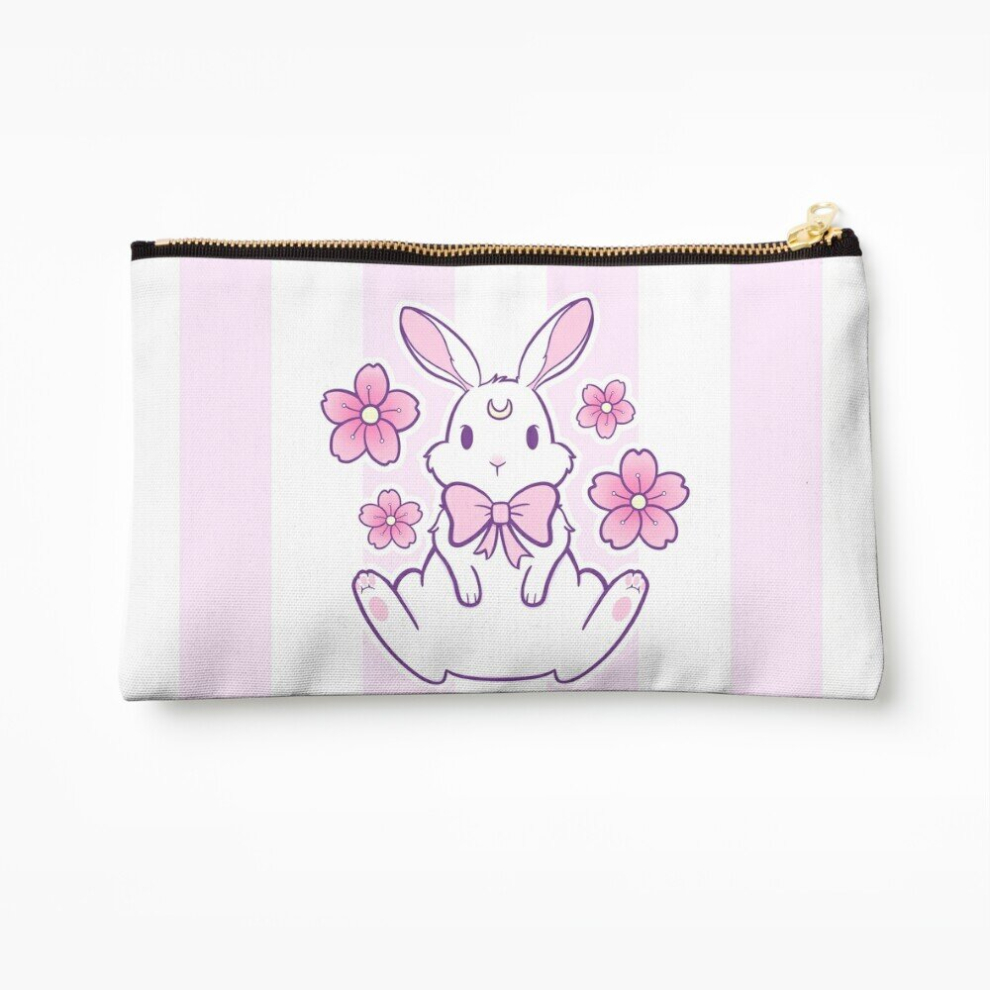 Whibos Makeup Bag Sakura Bunny 02 Nikury Cosmetic Organizer Tyvek Paper Bags Zipper Pouch