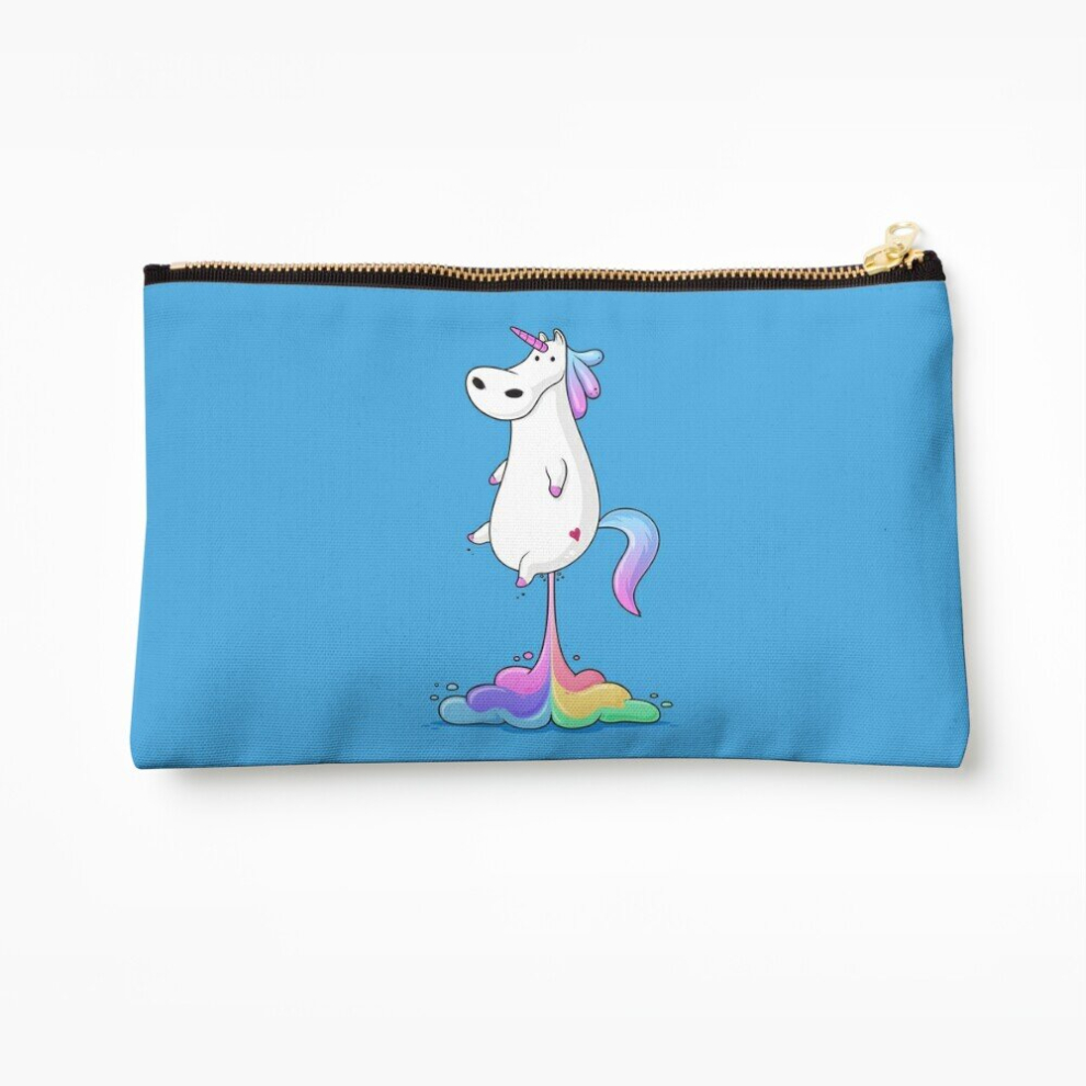 Whibos Makeup Bag Unicorn Fart Cosmetic Organizer Tyvek Paper Bags Zipper Pouch