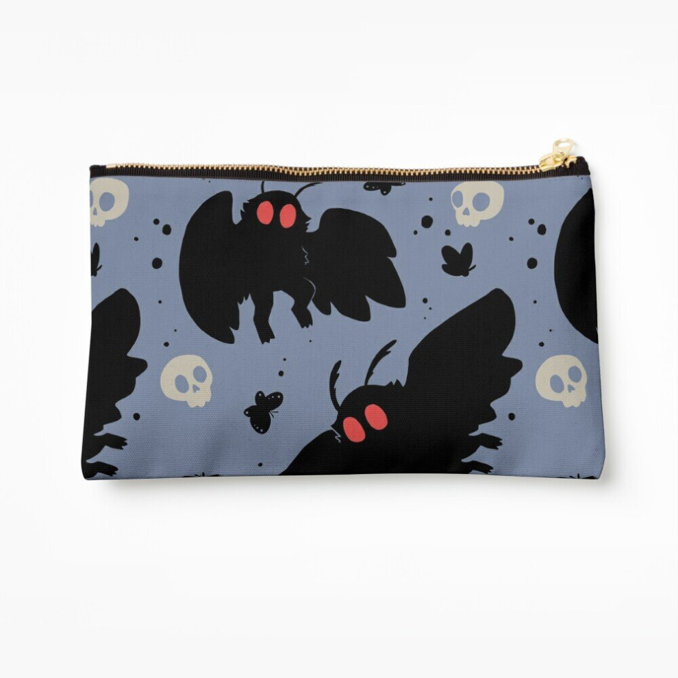 Whibos Blue Makeup Bag Mothman - Daylight Cosmetic Organizer Tyvek Paper Bags Zipper Pouch