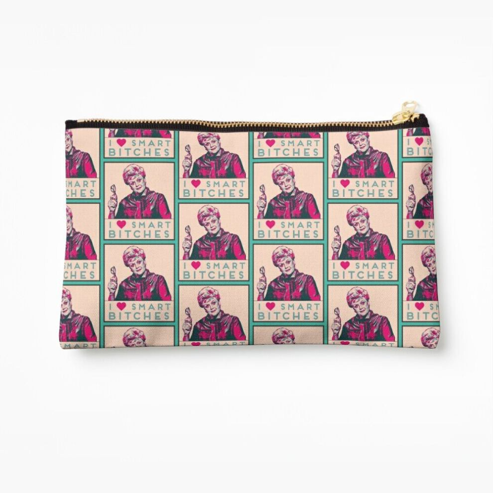 Whibos Makeup Bag I Heart Smart B****Es Like Jb Fletcher Cosmetic Organizer Tyvek Paper Bags Zipper Pouch