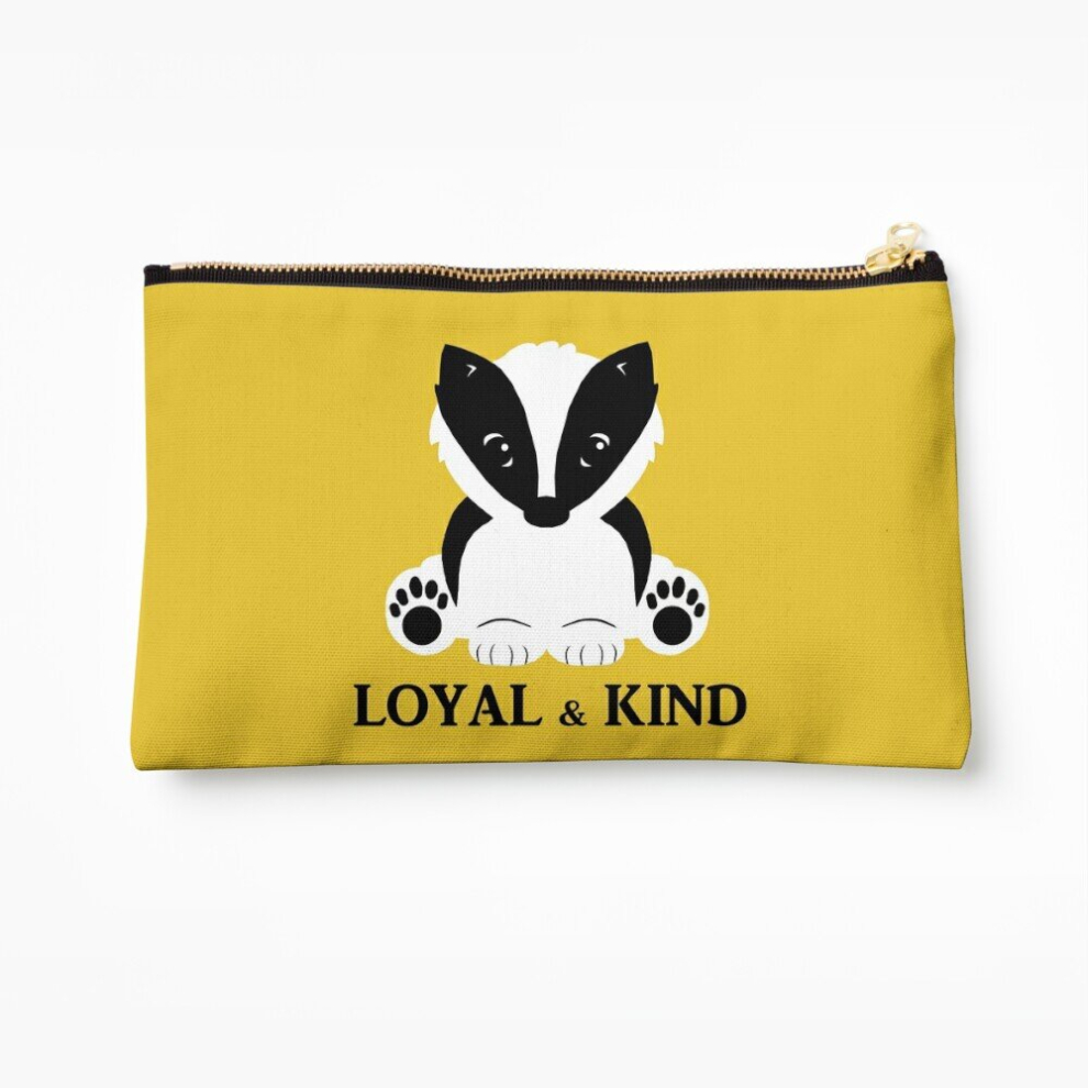 Whibos Makeup Bag Cute Badger Cosmetic Organizer Tyvek Paper Bags Zipper Pouch
