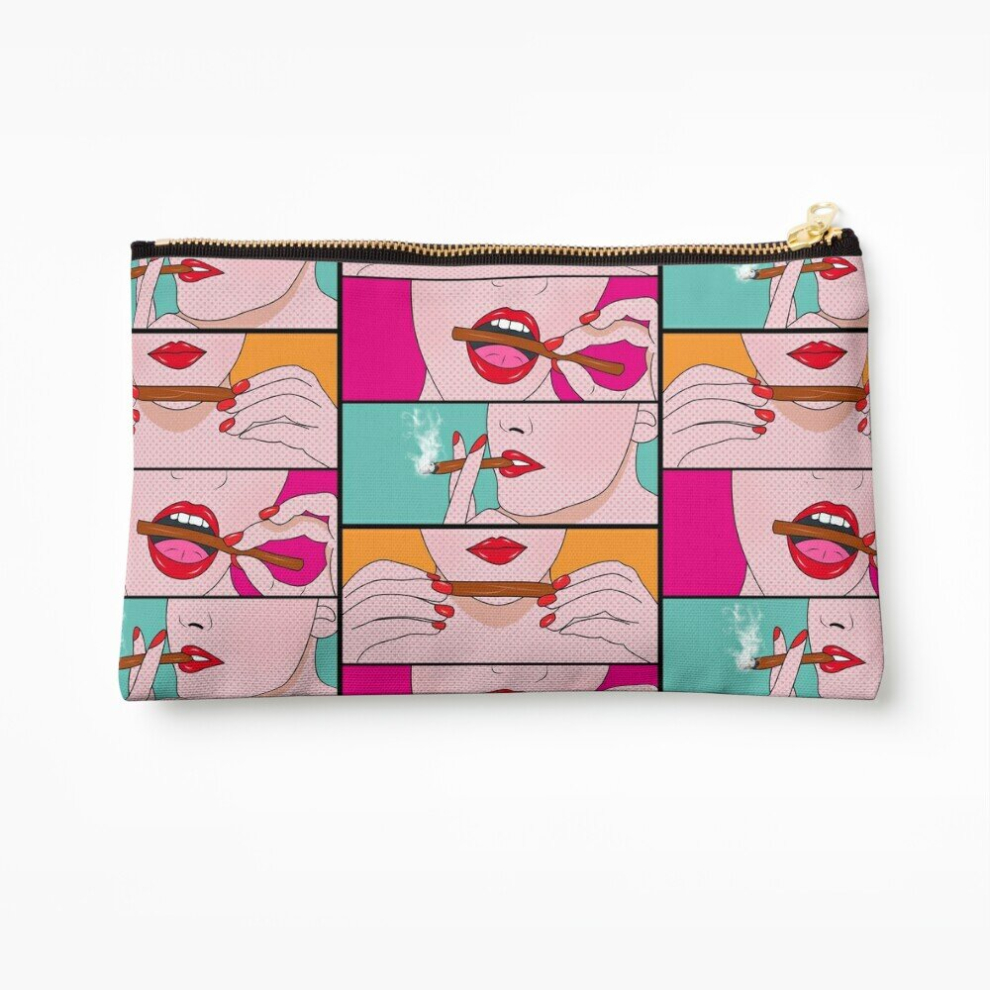 Whibos Makeup Bag Weed Lady Cosmetic Organizer Tyvek Paper Bags Zipper Pouch