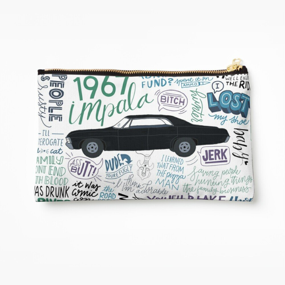 Whibos Makeup Bag Supernatural Cosmetic Organizer Tyvek Paper Bags Zipper Pouch