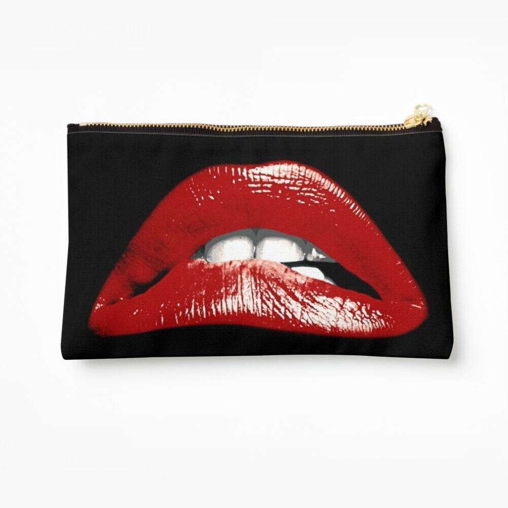 Whibos Makeup Bag Rocky Lips Cosmetic Organizer Tyvek Paper Bags Zipper Pouch